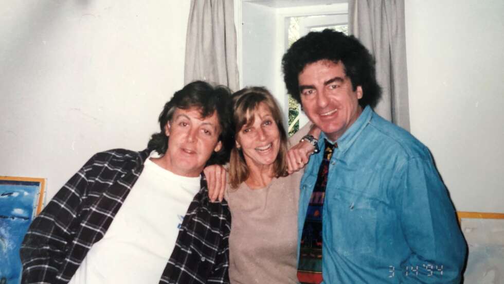 Paul McCartney, Linda McCartney und Wolfgang Suttner