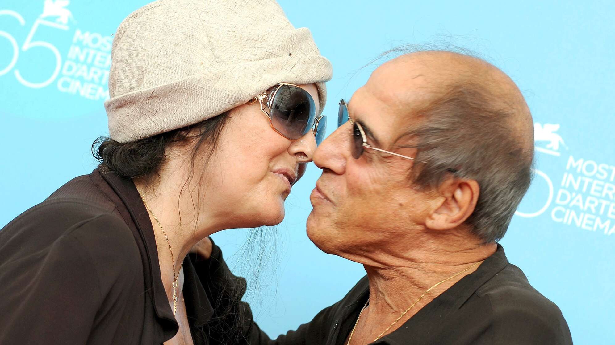 Adriano Celentano mit seiner Frau Claudia Mori