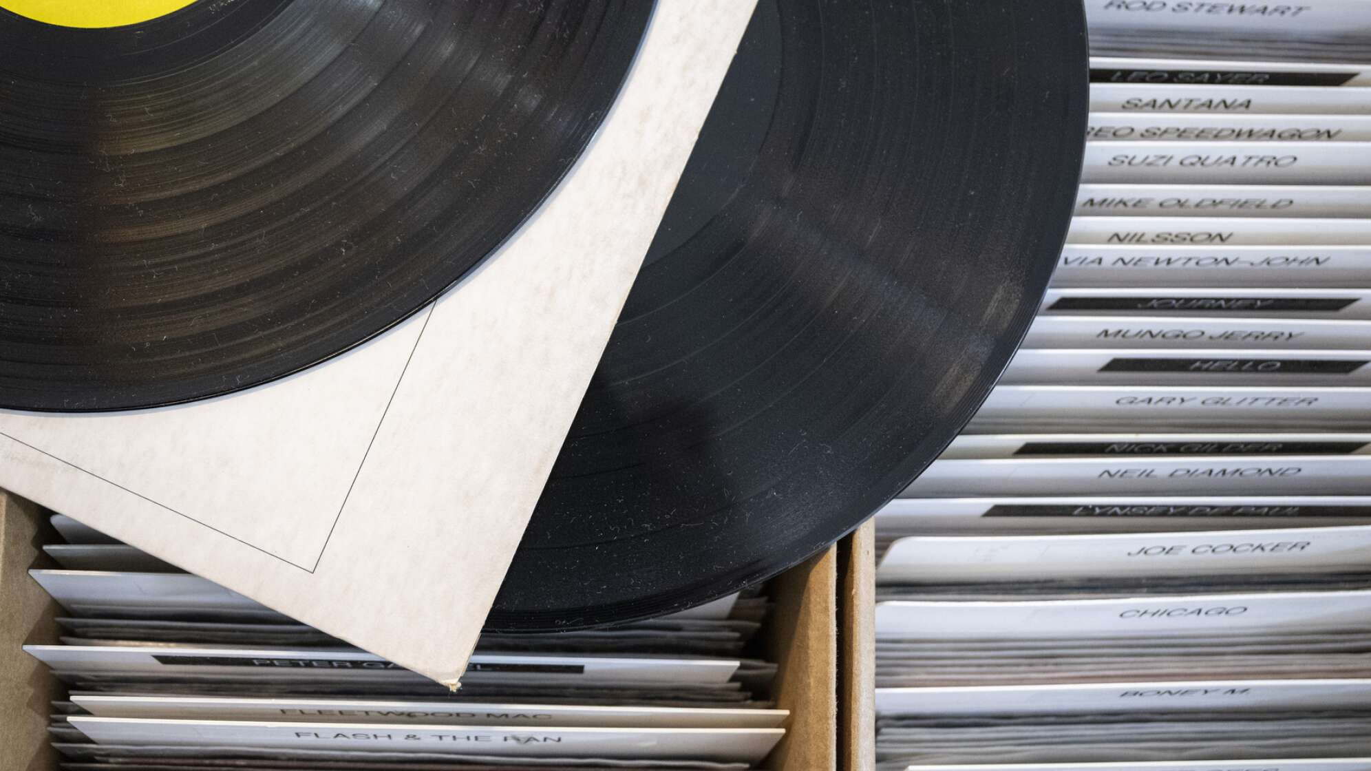 Schallplatten gucken aus Hüllen